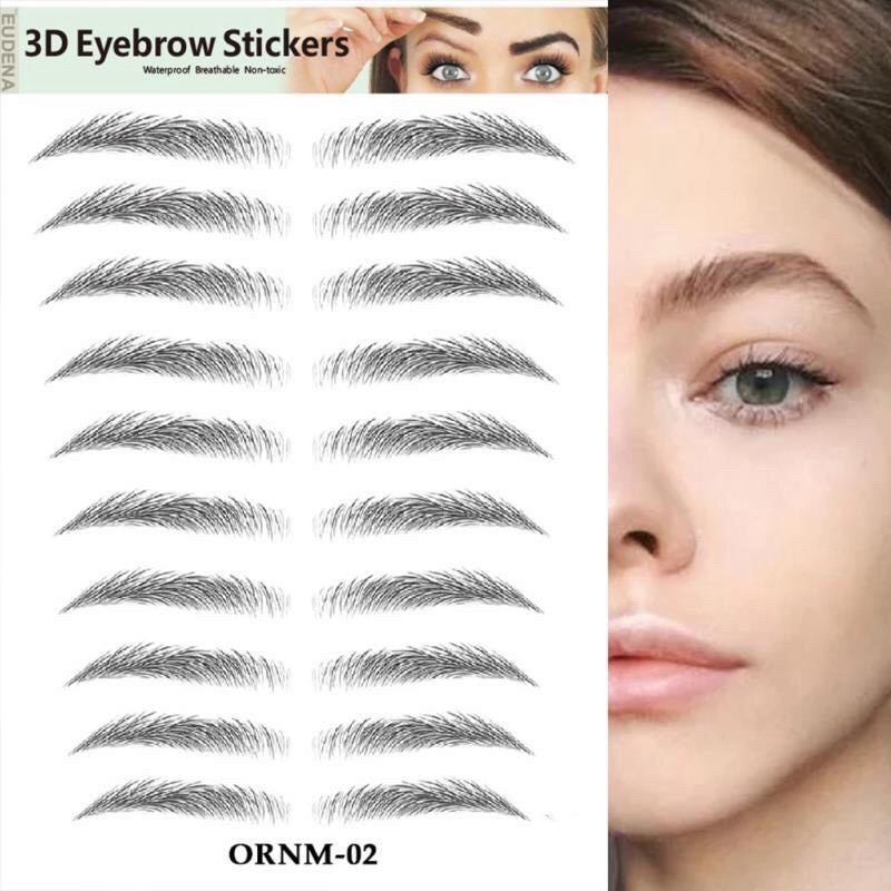 Lông Mày Dán 3D Sét 10 Cặp