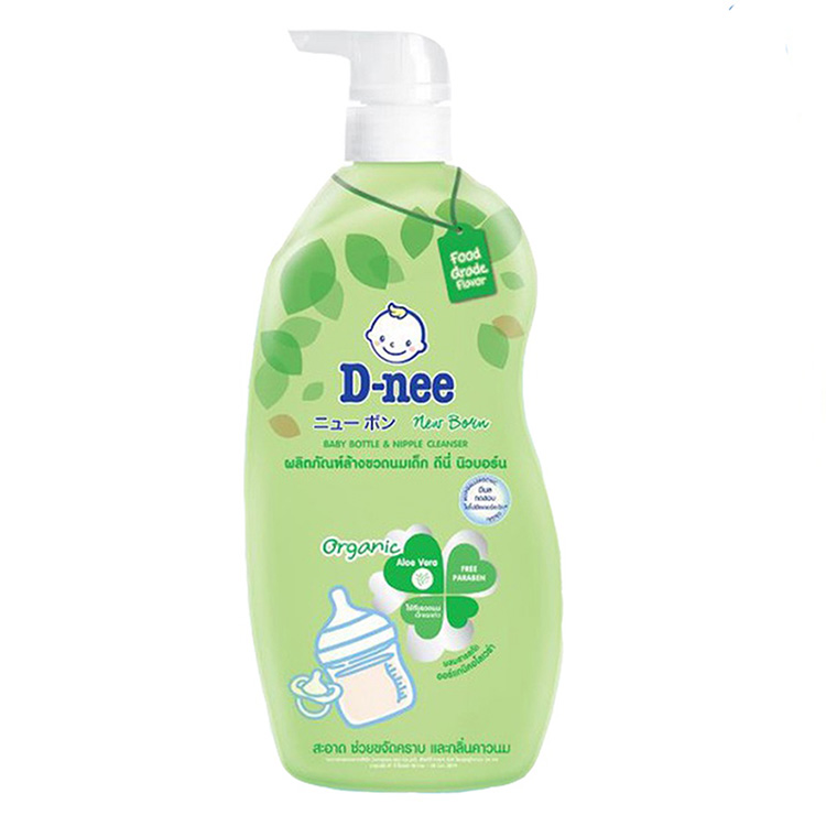 [MẪU MỚI] Nước Rửa Bình Sữa Organic Dnee Dạng Chai 620ml/ 600ml – Hàng Chuẩn Thái – 100% Hữu Cơ Thiê