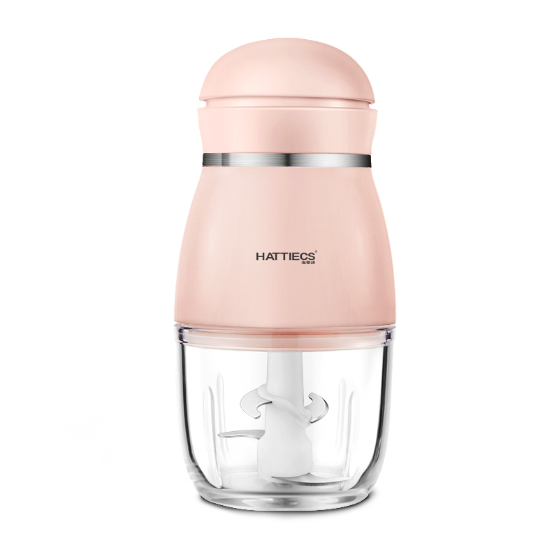 Máy xay Hattiecs 6 lưỡi và 8 lưỡi dao cho bé ăn dặm dung tích 300ml (0.3L) cối thuỷ tinh, xay thịt, 