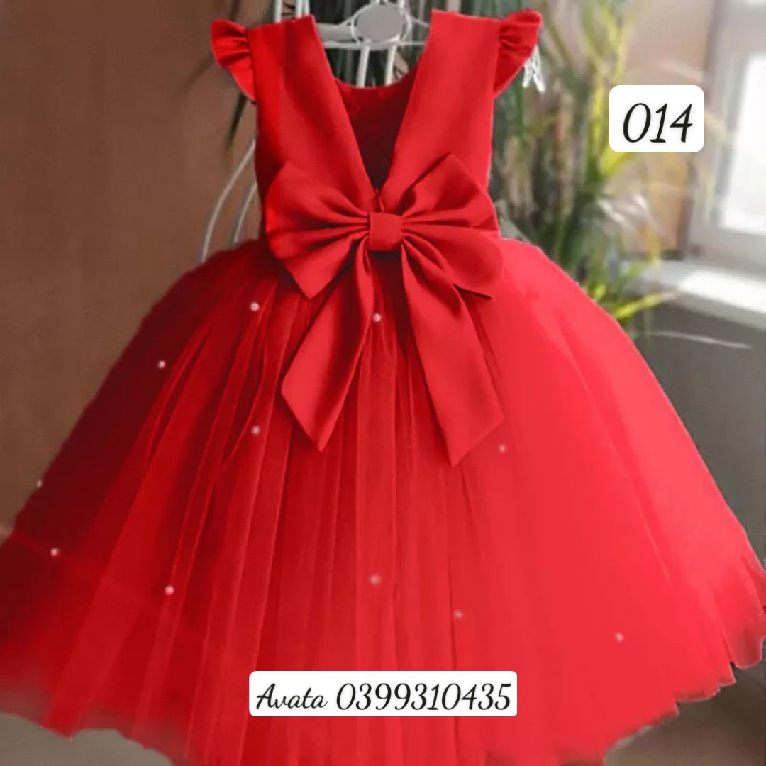 đầm công chúa đỏ tim 8-47kg  váy bé gái   đầm noel cho bé    váy công chúa tết 2023