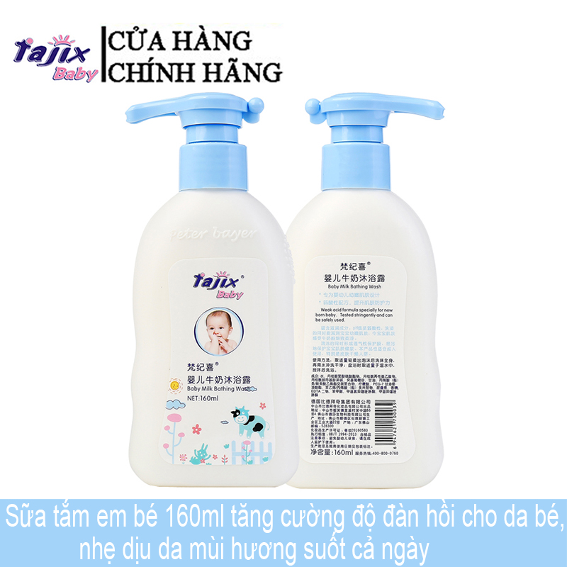 Fajix Sữa Tắm Em Bé 160Ml Tăng Cường Độ Đàn Hồi Cho Da Bé Nhẹ Dịu Da Mùi Hương Suốt Cả Ngày Baby - Health And Beauty - Bath And Care Body Care