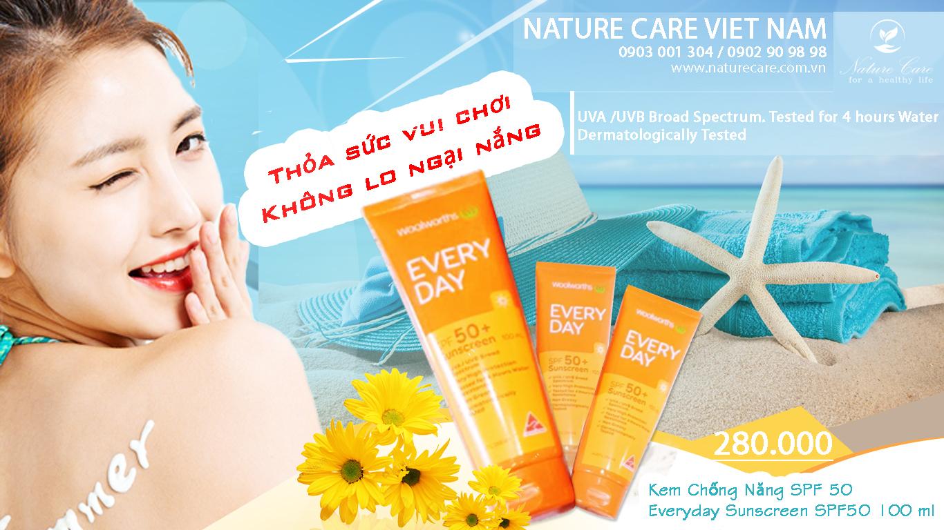 [Hcm]Kem Chống Nắng Spf 50 + Everyday Sunscreen Spf50+ 100 Ml ( Hàng Nhập Khẩu Từ Úc - Cam Kết Hoàn Tiền 100% Nếu Phát Hiện Hàng Giả )