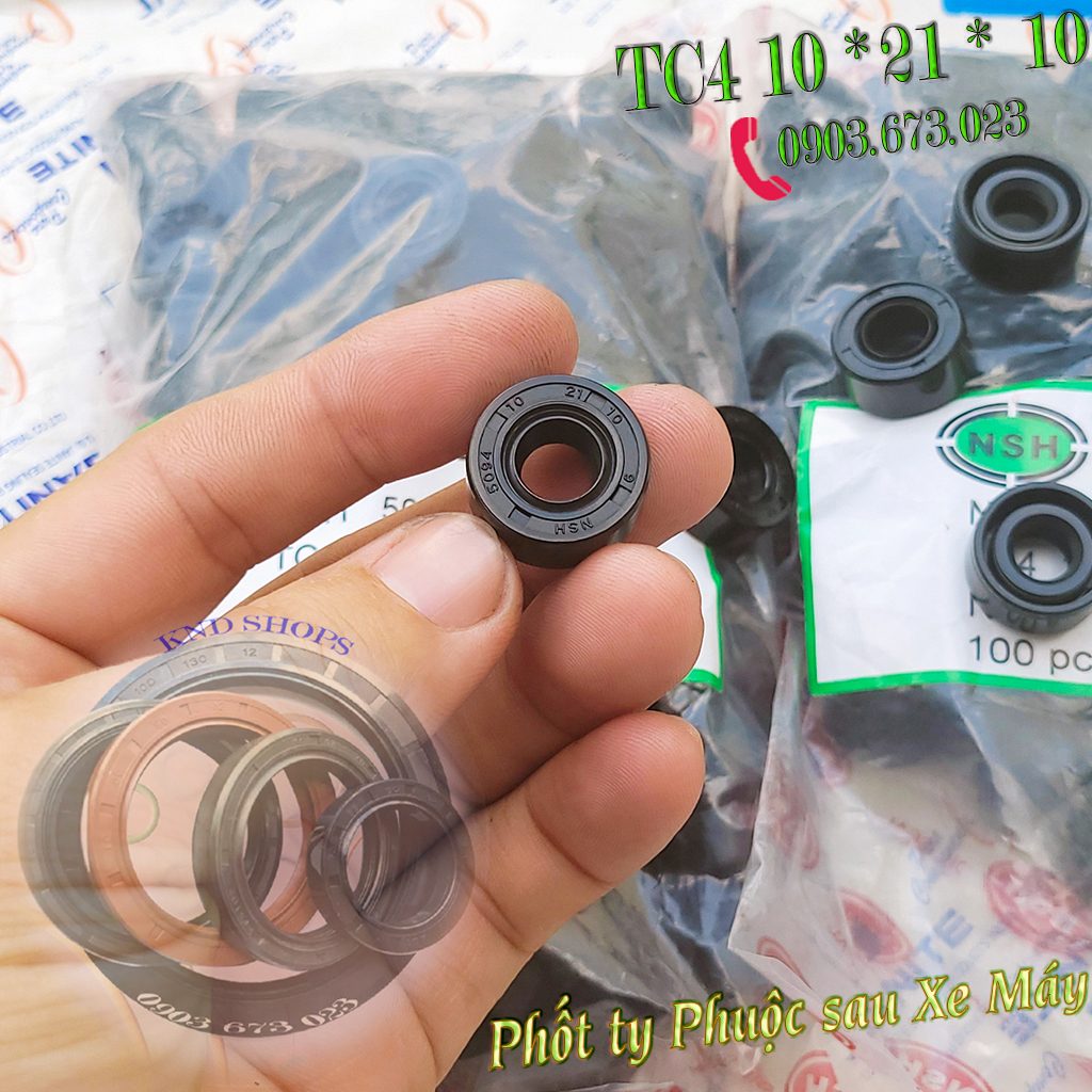 Phớt phuộc chặn dầu TTO/NSH TC4 9*21*10 | TTO TC4 9.4*21*10 | NOK/TTO/NSH/TKO TC4 10*21*10 cho ty ph
