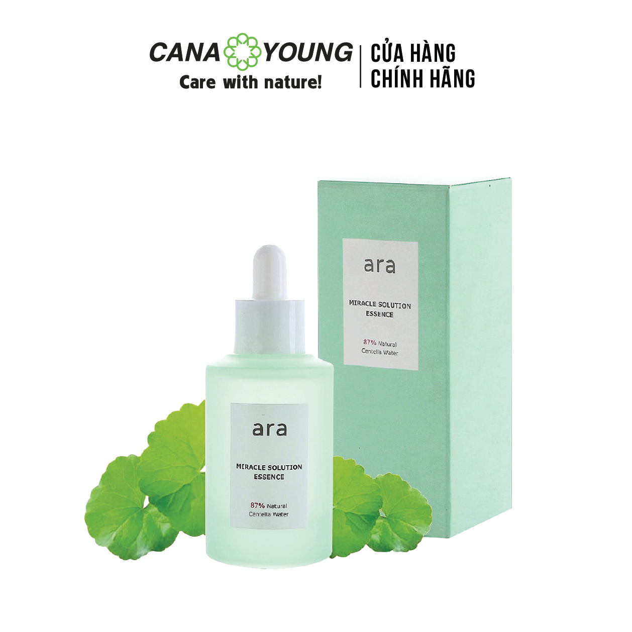 TINH CHẤT GIẢM MỤN DỊU DA CHIẾT XUẤT RAU MÁ VÀ HA ARA MIRACLE SOLUTION ESSENCE 50ML TINH CHẤT GIẢM MỤN DỊU DA CHIẾT XUẤT RAU MÁ VÀ HA ARA MIRACLE SOLUTION ESSENCE 50ML