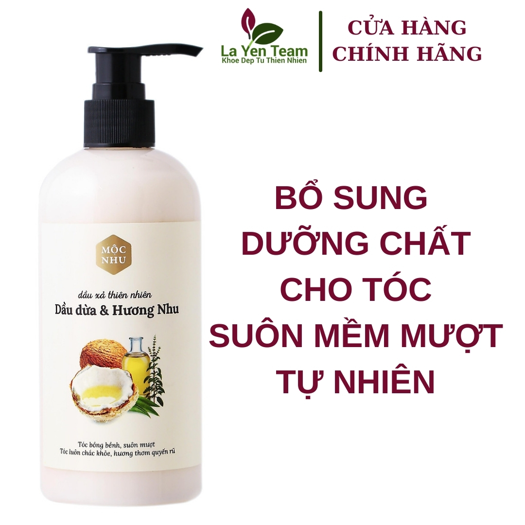 Dầu Xả Dầu Dừa Hương Nhu Mộc Nhu 300Ml Nuôi Dưỡng Mái Tóc Suôn Mềm Mượt Mỗi Ngày