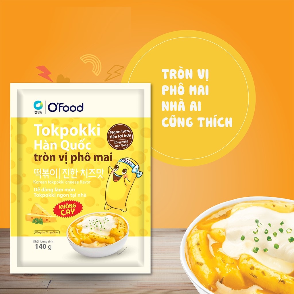 Tokbokki Hàn Quốc Ofood - Túi lớn 140g