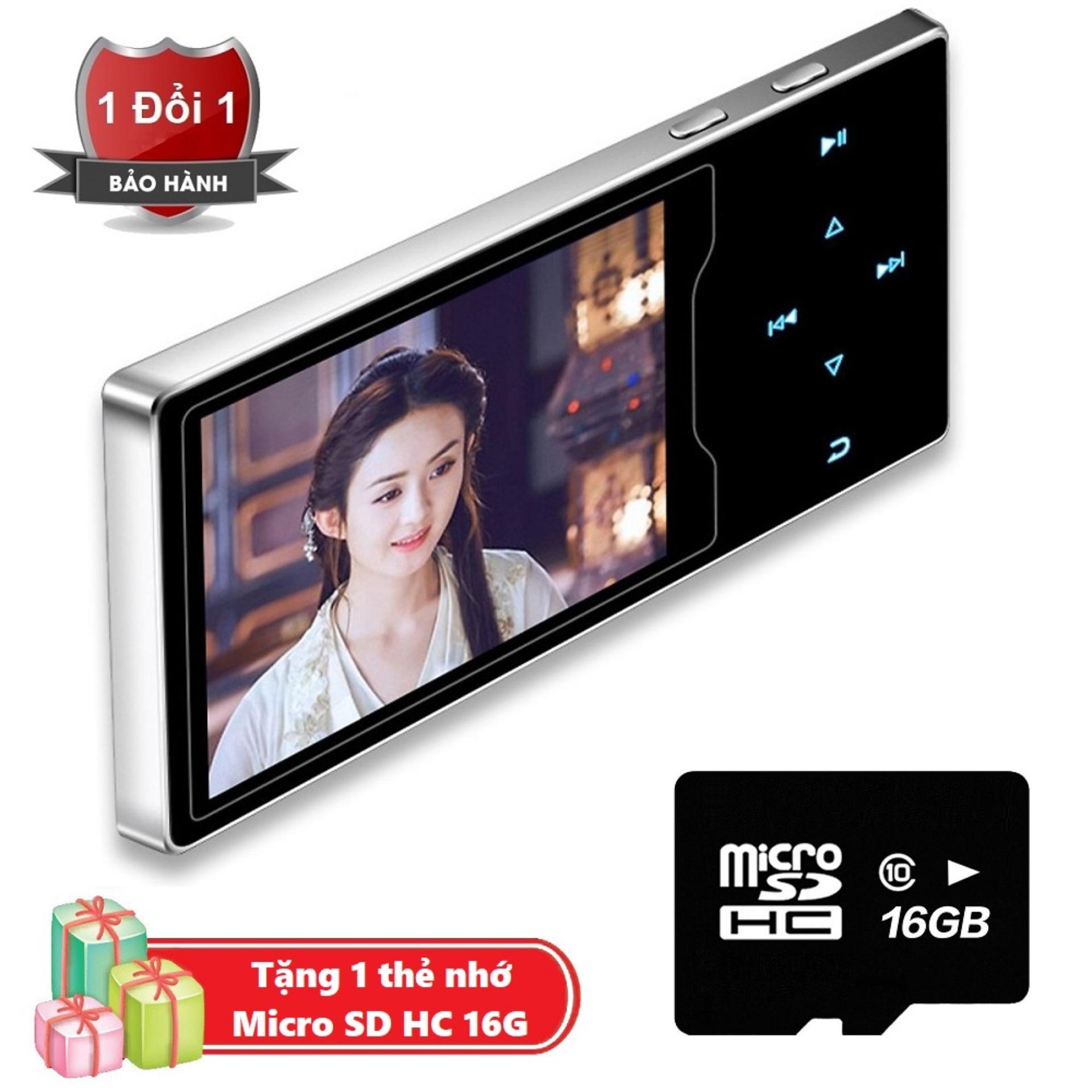 Máy nghe nhạc Ruizu D08 cao cấp màn hình HD 2.4 inch Tặng kèm Thẻ nhớ cao cấp Micro SD 16G