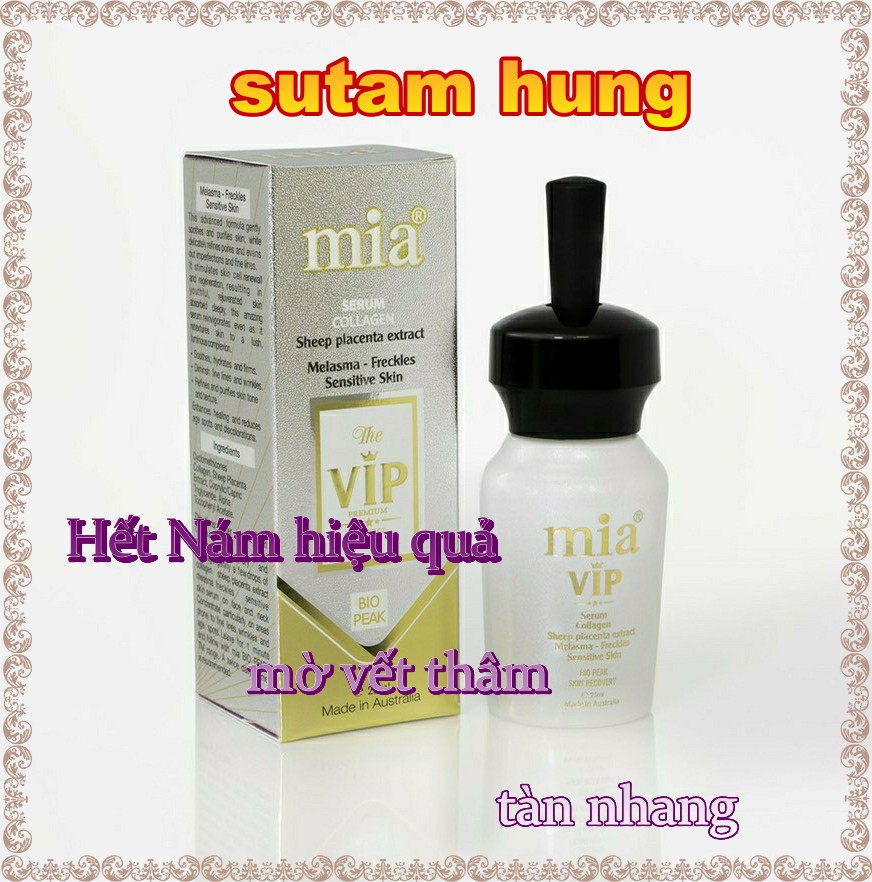 Serum Mia Vip Hết Nám hiệu quả  mờ vết thâm  tàn nhang từ sâu bên trong da  - Chiết Xuất Từ Nhau Thai Cừu & Collagen  sản phẩm bán chạy ( CÔNG TY TNHH THƯƠNG MẠI HOÀNG LONG là nhà nhập khẩu và phân phối chính thức tại Việt Nam ) st