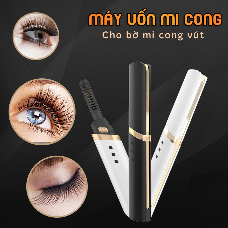 [Hcm]Máy Uốn Lông Mi Có Tích Điện Cắm Sạc - 3 Chế Độ