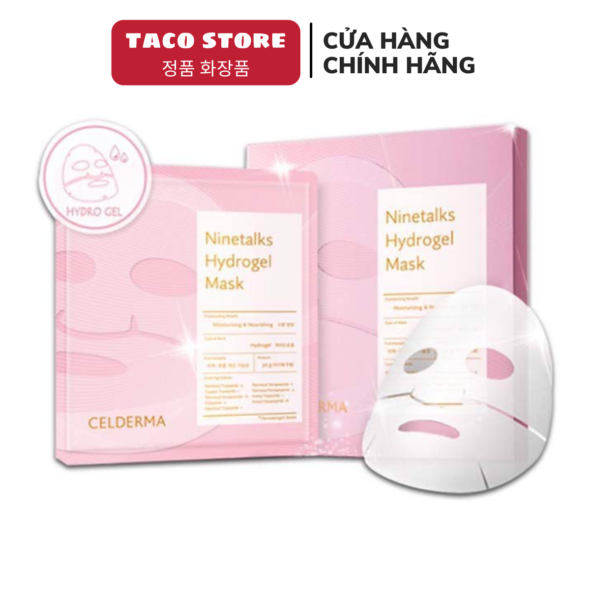 Mặt Nạ Thạch Sinh Học Celderma Ninetalks Hydrogel Mask (Miếng)