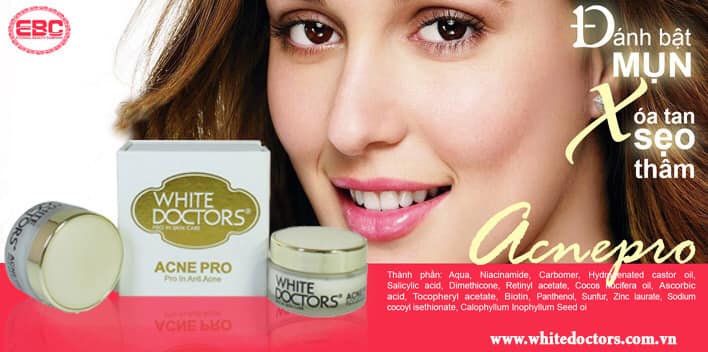 [Hcm]Kem Xóa Hết Các Loại Mụn Thâm Mụn Sẹo Mụn White Doctor Acnepro