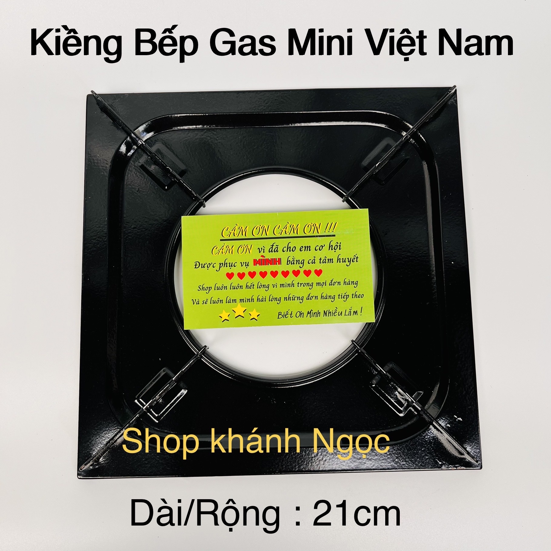 Kiềng bếp gas mini NAMILUX KT 25x23cm - Việt Nam KT 21X21cm - Kiềng bếp ga du lịch loại thông dụng