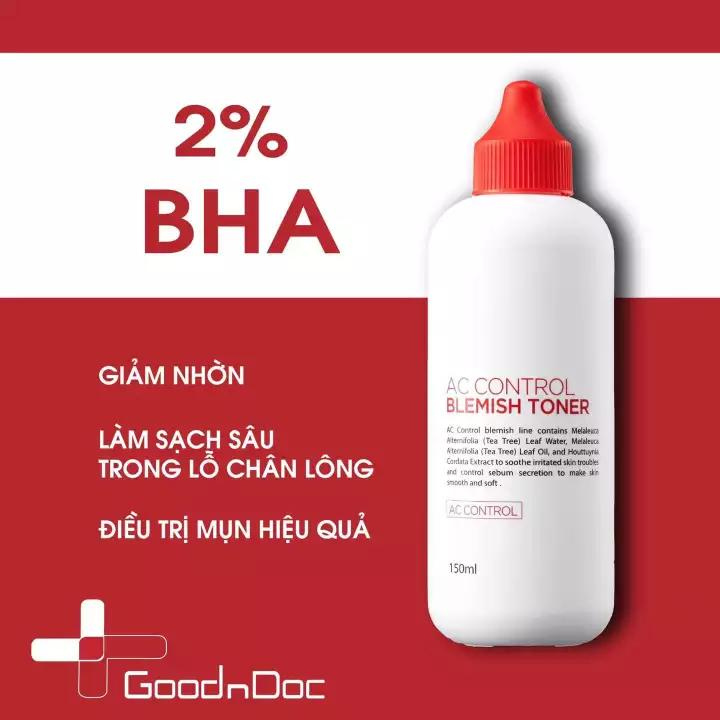 [HCM][GoodnDoc]Toner Hàn Quốc cho da mụn nám dầu dưỡng sáng da chống lão hóa Goodndoc AC Control Blemish 180ml