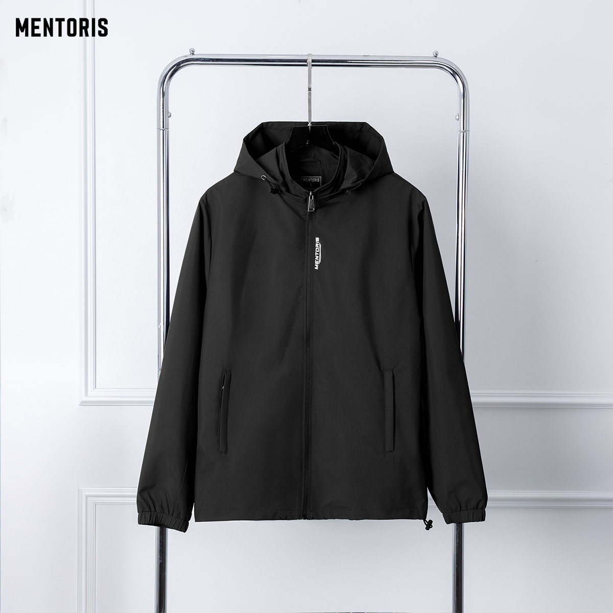 MENTORIS - Áo Khoác Gió Nam Cao Cấp 2 Lớp Cản Gió Chống Nước Nhẹ Thiết Kế Bo Chun Đẹp Mắt Giữ Ấm Tốt