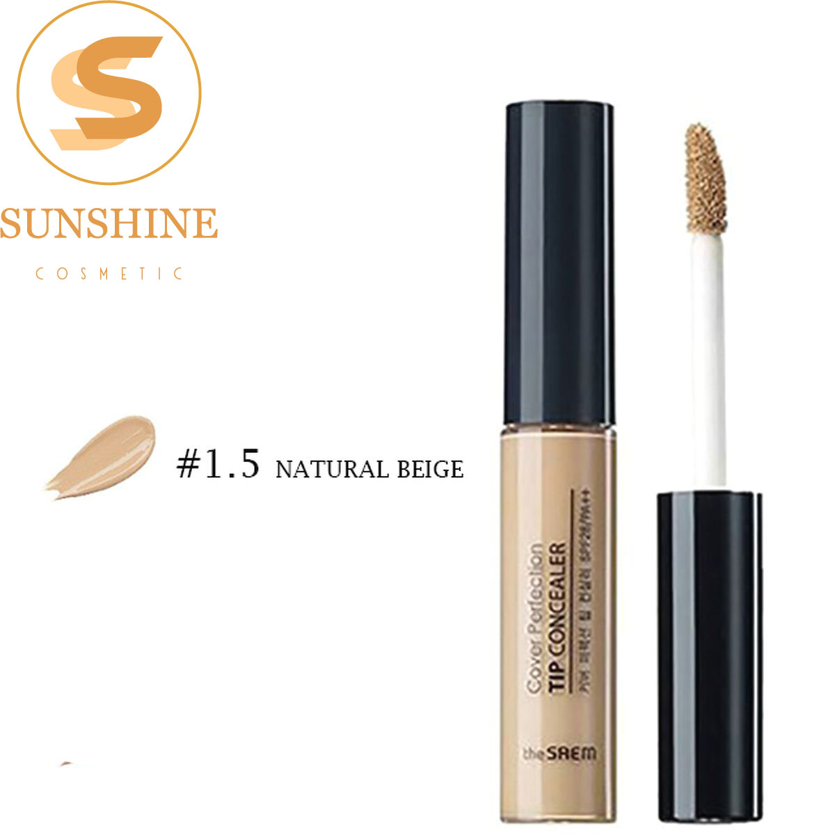 Kem che khuyết điểm The Saem ⚡[CHÍNH HÃNG]⚡ Hàn Quốc Cover Perfection Tip Concealer Spf28 PA++ hoàn 