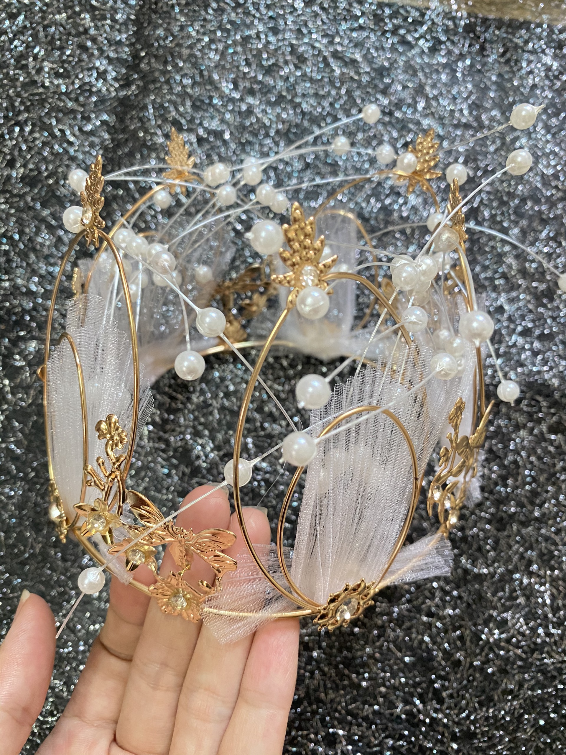 Vương miện chụp ảnh phụ kiện Nail