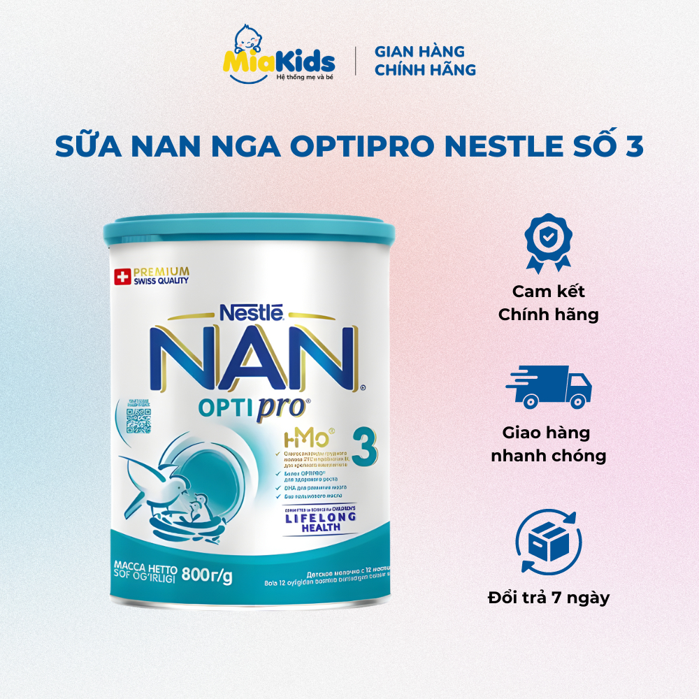 Sữa Nan Nga số 3 cho trẻ > 1 tuổi - hộp 800g