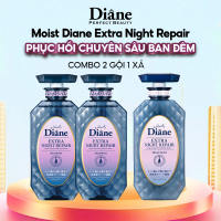 Dầu Gội Dầu Xả Ngăn Ngừa Lão Hóa Phục Hồi Hư Tổn Ban Đêm - Moist Diane Extra Night Repair