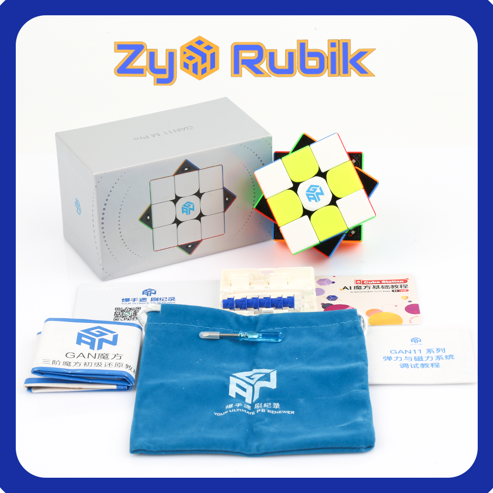 Rubik Gan 11 M Pro / Duo 3x3 Rubic Nam Châm 3 Tầng Cao Cấp Flagship Gan11 M Pro/Duo - Rubik Nam Châm GAN 11M 5 Phiên Bản - ZyO Rubik