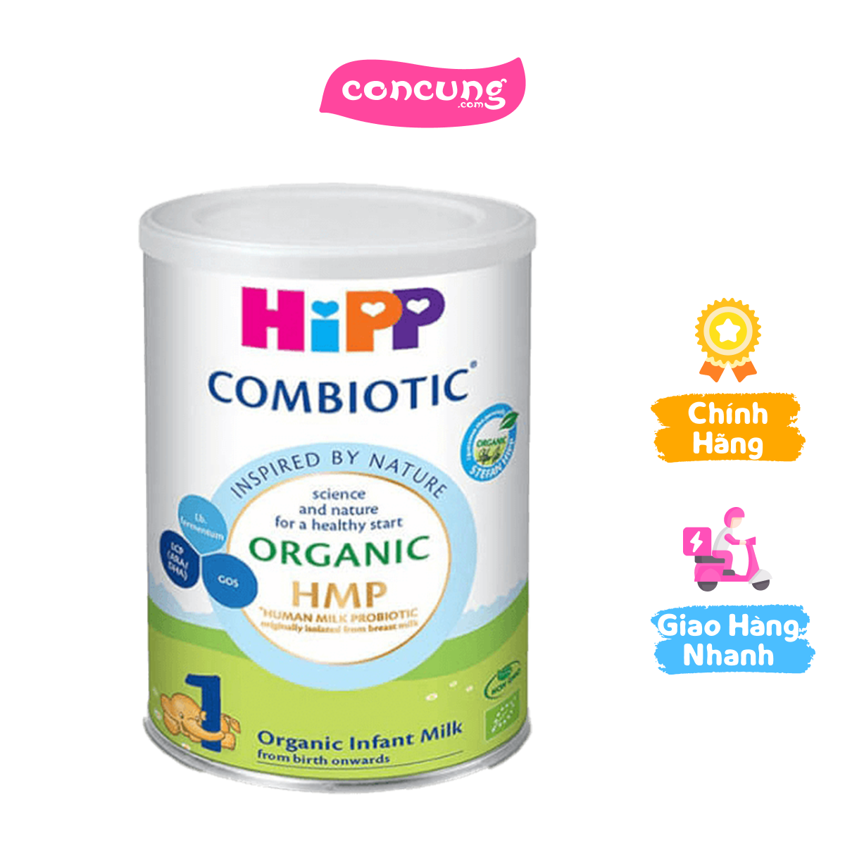 HiPP 1 Organic Combiotic 350g 0-6 tháng