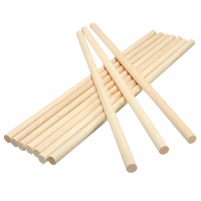 [HCM]Que kem gỗ tròn 50 que