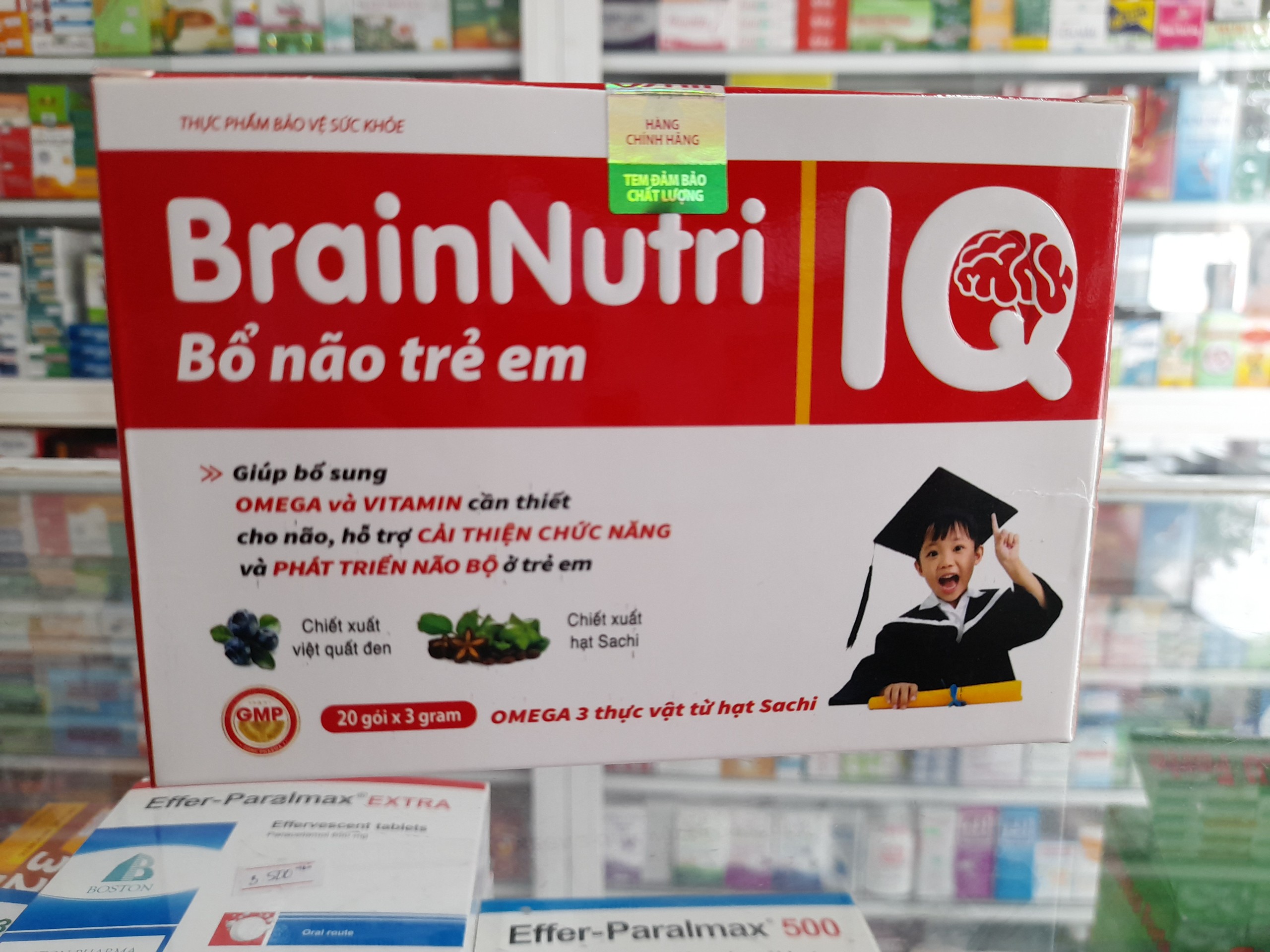 [HCM]Bổ não trẻ em BrainNutri IQ (Hộp 20 gói)