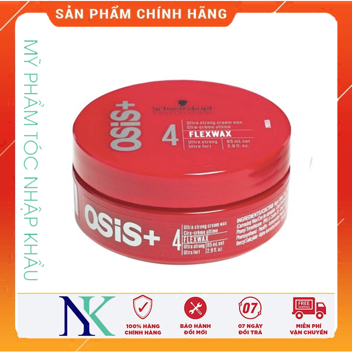 [Hcm]Kem Tạo Nếp Siêu Cứng Số 4 Osis Flexwax Schwarzkopf 85Ml