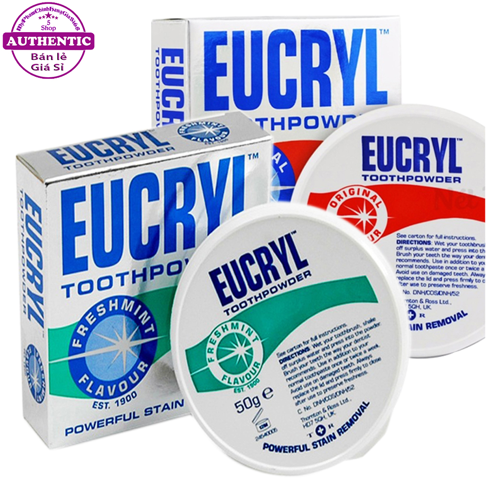BỘT LÀM TRẮNG RĂNG EUCRYL 50GR