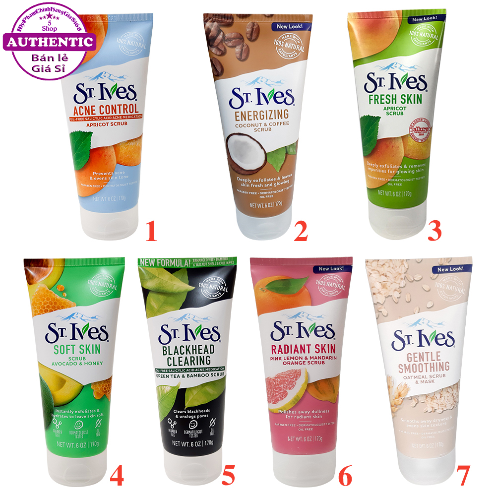 SỮA RỬA MẶT TẨY DA CHẾT DỊU NHẸ ST.IVES 170G