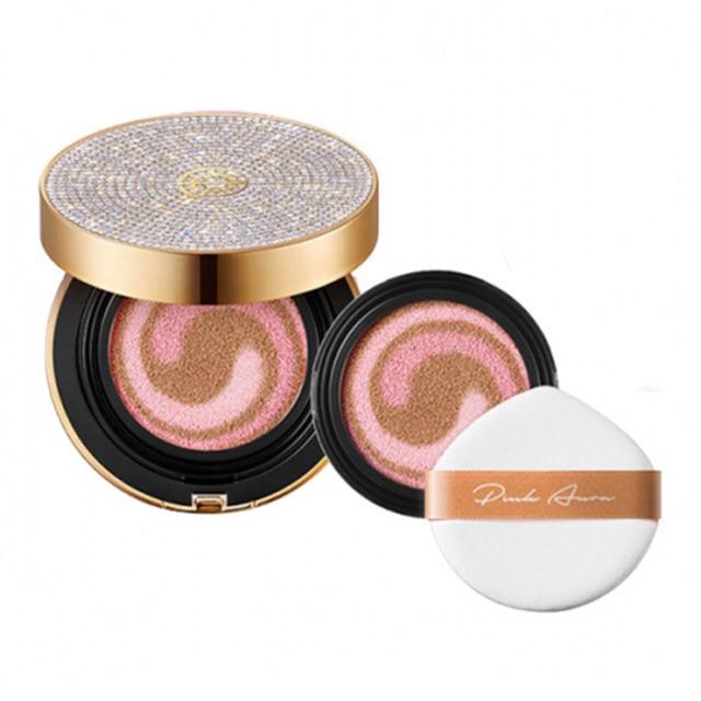 Phấn Nước Dpc Pink Aura Cushion Dia Bản Limited Full Đá 15G Spf50/Pa+++ Kèm Lõi Tone 21 [Date 01/2023]