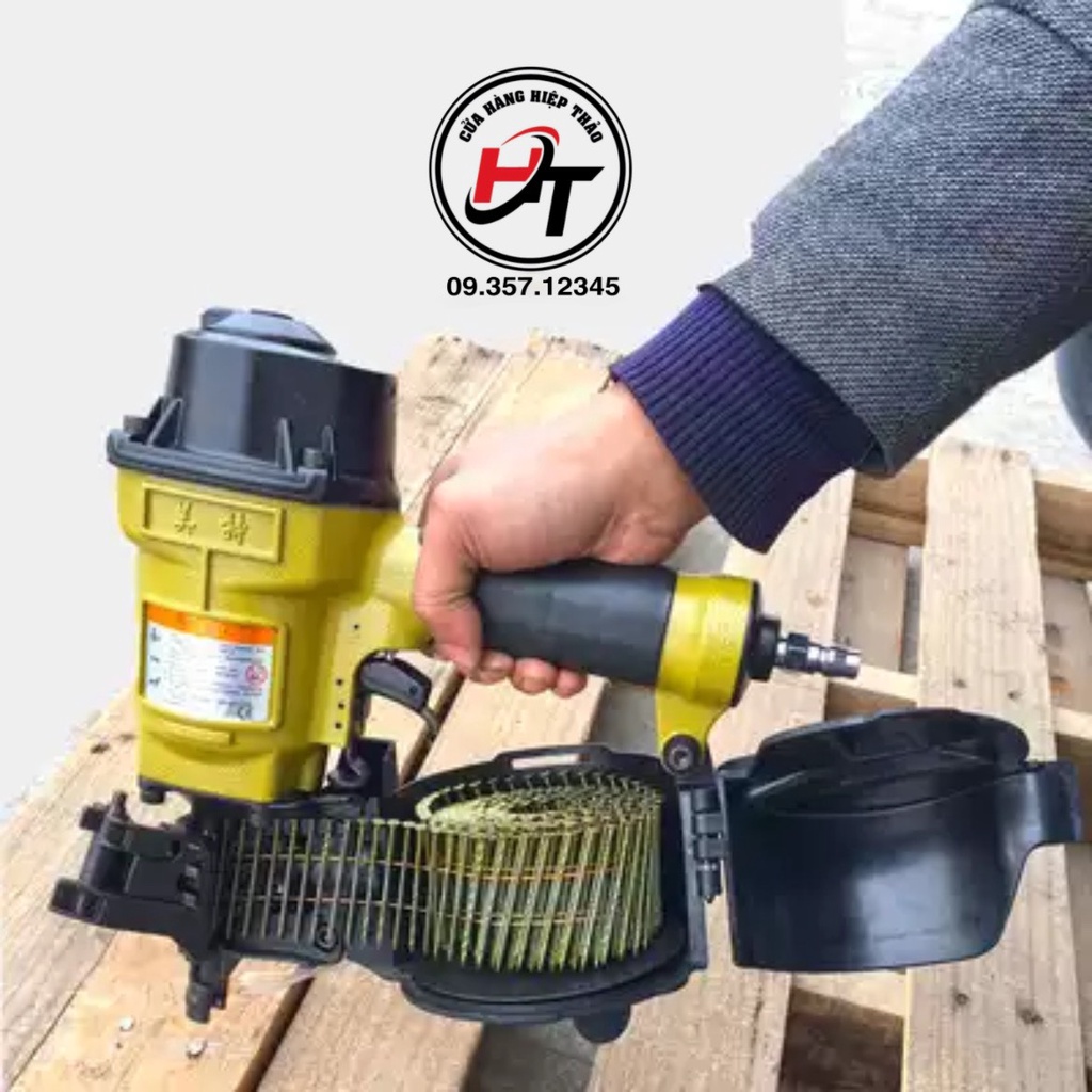 Súng Bắn Đinh Cuộn Meite CN70B - Dụng Cụ Hơi Khí Nén 225 Đinh, Kích Thước 336x141x318mm