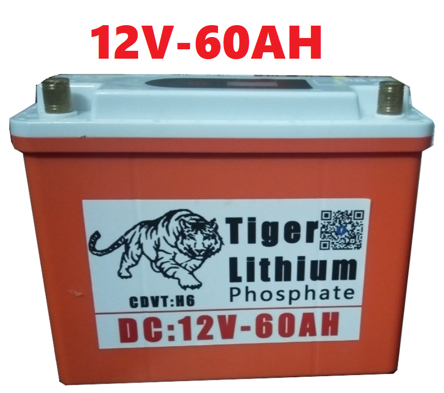 Bình Pin Lithium 60Ah chống nước hoàn toàn tuyệt đối-Pin lithium 12V-60Ah NEW