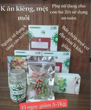 Thảo Mộc Giảm Cân Tiến Hạnh Vip Tặng Kèm Detox Hàng Chuẩn Bao Mã Qr Chính Hãng