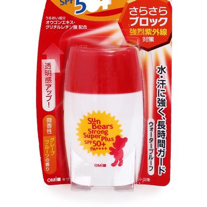 Kem Chống Nắng Hương Bưởi Sun Bears Omi Strong Super Plus Nhật Bản 30Ml (Chai Đỏ)