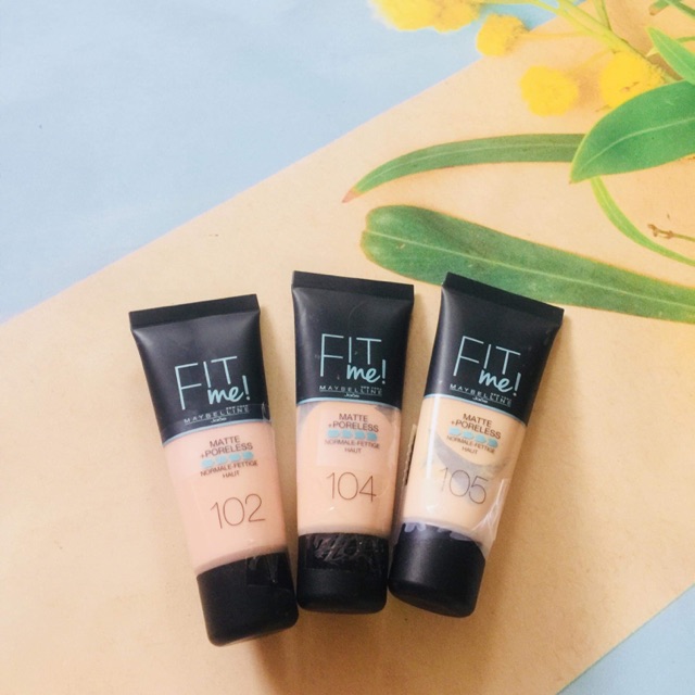 [2 Bản Full/Mini] Kem Nền Lì Tự Nhiên Maybelline Fit Me Matte Poreless Foundation 30ml 4.9