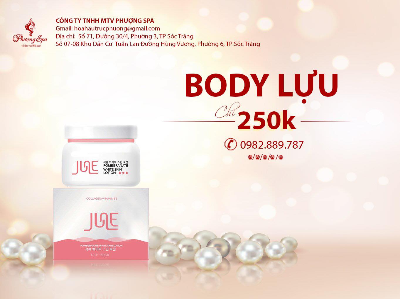 Kem Body Lựu June - Dưỡng Thể Trắng Da Toàn Thân - Khuyến Mãi Mua 1 Tặng 1 Mừng Quốc Khánh