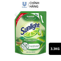 COMBO 2 Nước rửa chén Sunlight Thiên Nhiên Túi 3.3kg & Chanh Túi 3.5kg | Công nghệ Rhamno Clean | Đánh bay dầu mỡ ngay cả trên đồ nhựa