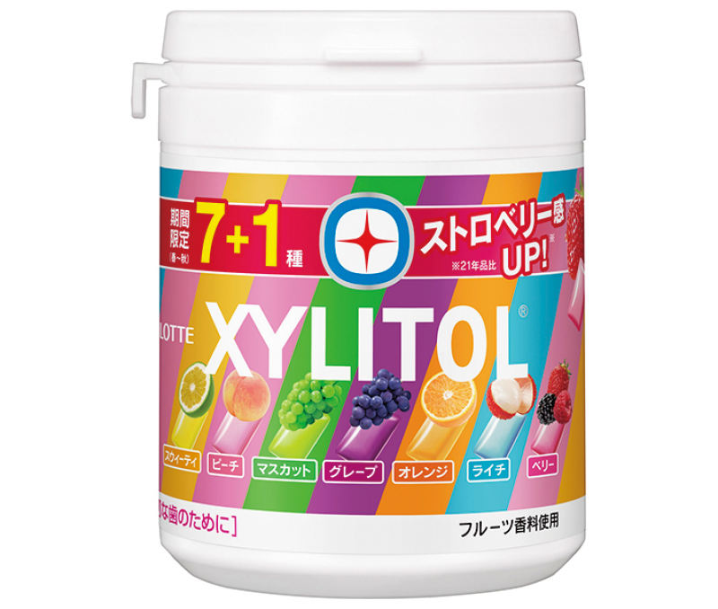 Kẹo cao su singum Lotte Xylitol 7 vị trái cây 133g