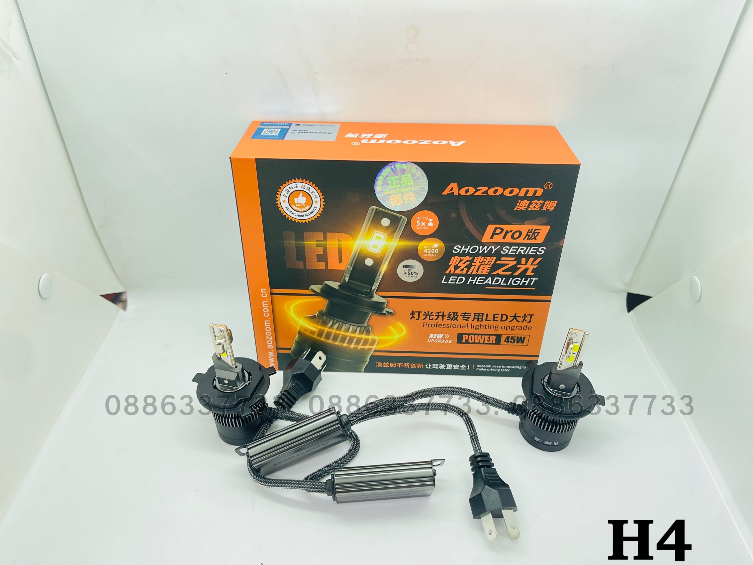 1 Bóng Đèn led Aozoom 55w các chân H4H7H119005 bảo hành 24 tháng