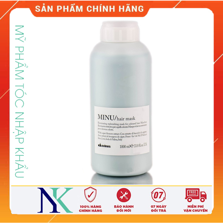 [Hcm]Mặt Nạ Dưỡng Màu Nhuộm Davines Minu 1000Ml