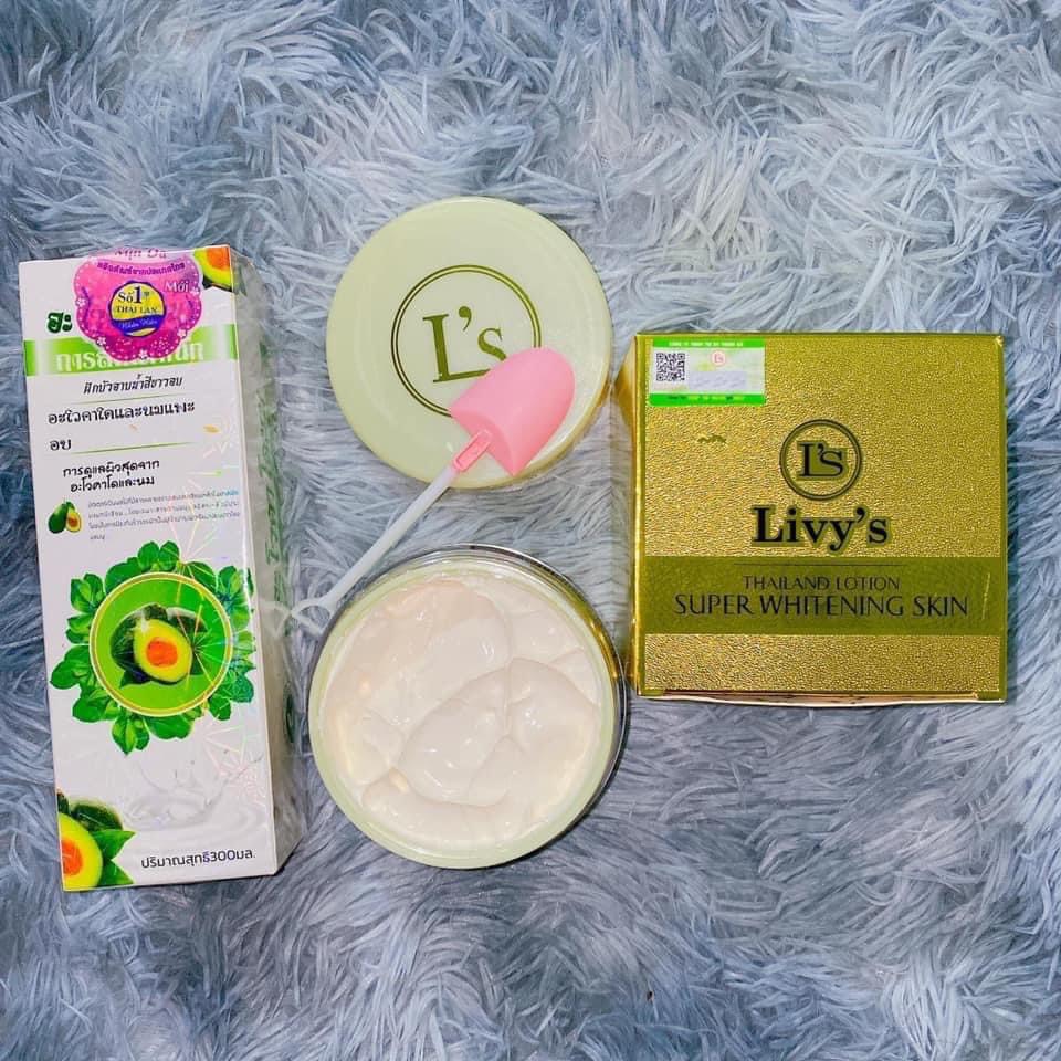 [Hcm]Combo Dưỡng Trắng Body Livys + Ủ Bơ Thái (Chính Hãng(