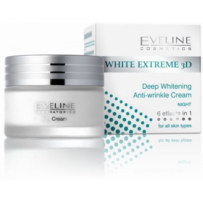 Kem Dưỡng Trắng Da Đêm Eveline White Extreme 3D 50Ml