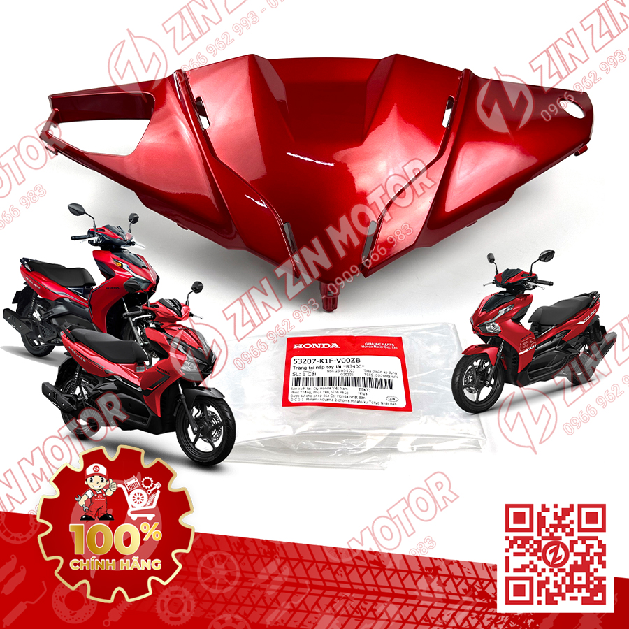 Ốp Đầu Trang Trí Nắp Tay Lái AB 2020 2021 2022 - 2025 AirBlade 160 Air Balde 150 / 125 Đủ Màu Chính