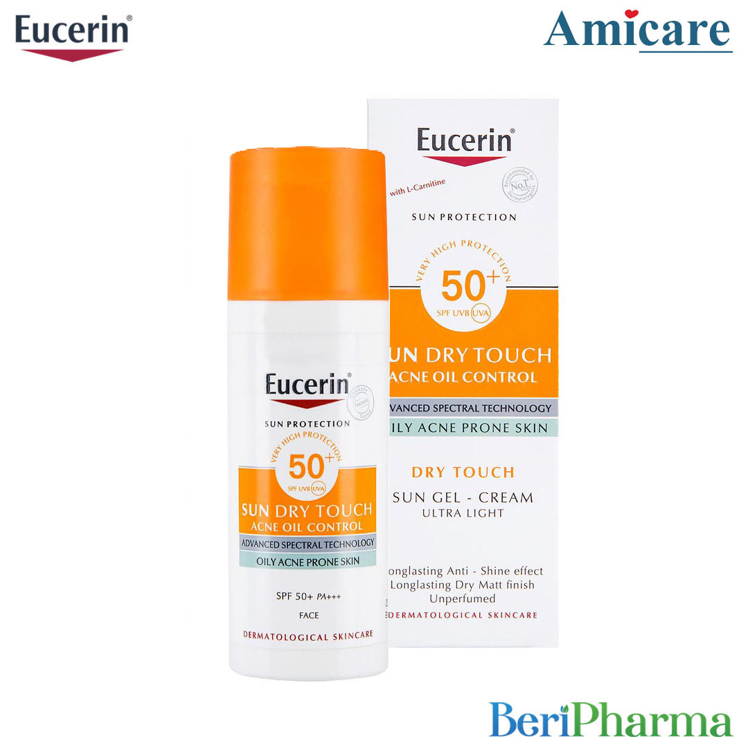 [HCM]Eucerin Kem Chống Nắng Kiểm Soát Nhờn Sun Oil Control Dry Touch Spf50+ 50ml