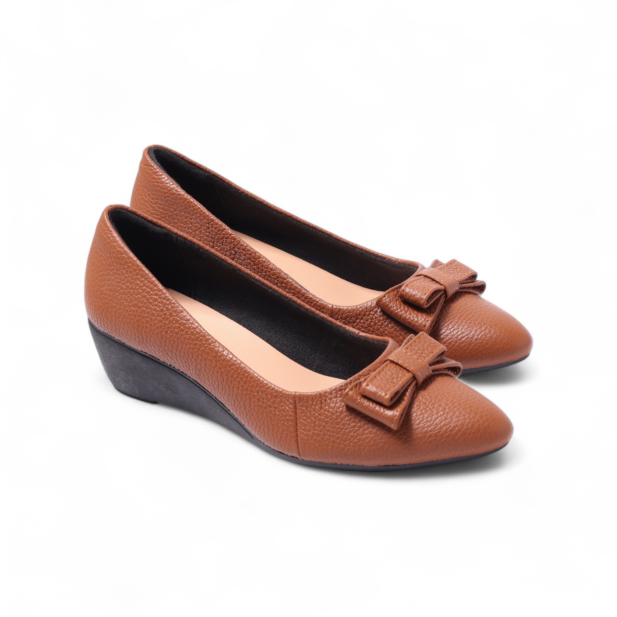 Giày Đế Xuồng 3cm Mũi Nhọn Gắn Nơ [Form nhỏ tăng 1 size] Pixie X619