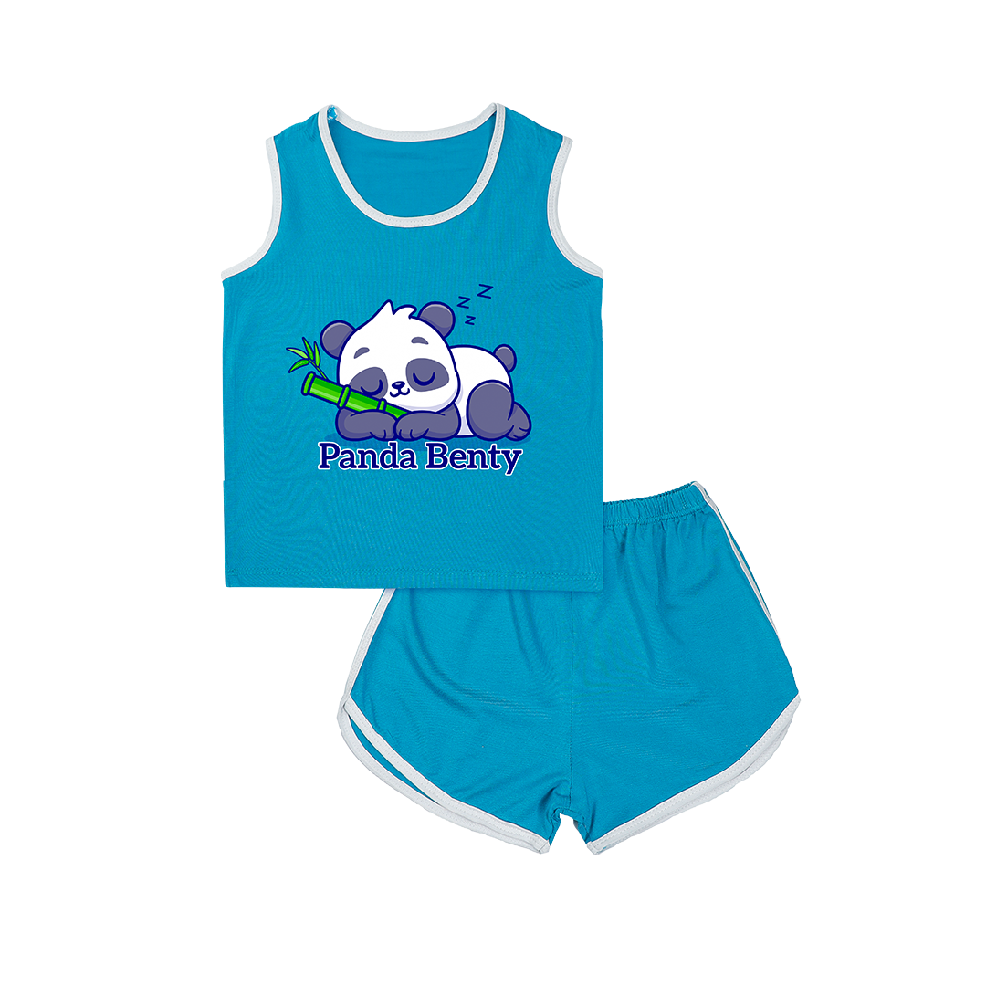 Bộ ba lỗ phong cách Hàn in Panda BENTY BT072 chất liệu mềm mịn mát đồ ba lỗ thấm mồ hôi tốt