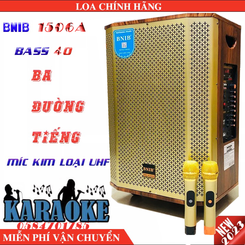 [New 2023]LOA KÉO ĐẲNG CẤP BNIB 1506A BASS 40 BA ĐƯỜNG TIẾNG-  MẠCH CHỐNG HÚ, Loa Kéo BNIB  new 2023, 3 đường tiếng, Âm thanh cực hay