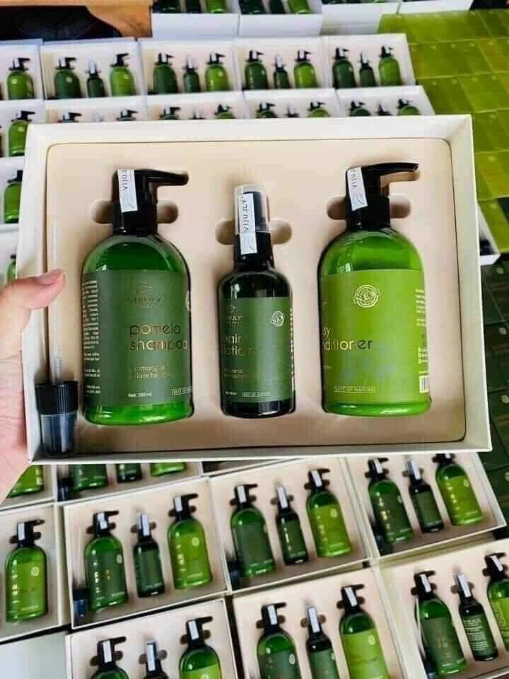 COMBO DƯỠNG TÓC BƯỞI VIJULY-Cặp dầu gội xả tinh dầu bưởi-Combo VIJULY dầu gội dầu xả xịt dưỡng tóc 100% tinh dầu bưởi