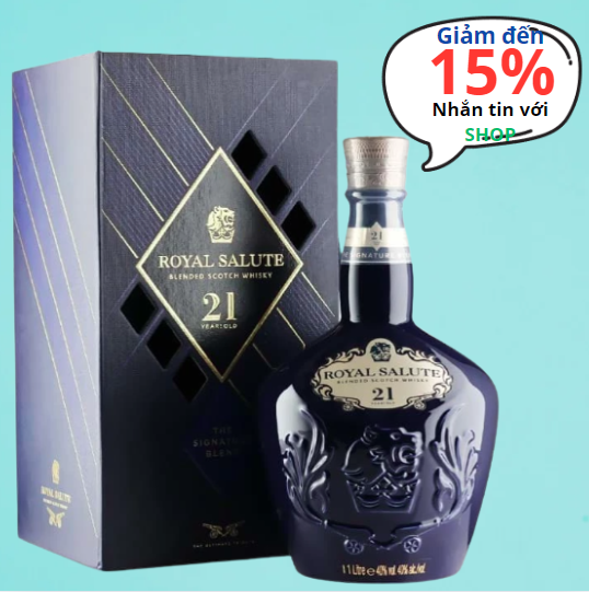 RƯỢU CHIVAS ROYAL SALUTE 21 NĂM 1 Lít CHẤT LƯỢNG 100% CHÍNH HÃNG TỐT NHẤT GIÁ