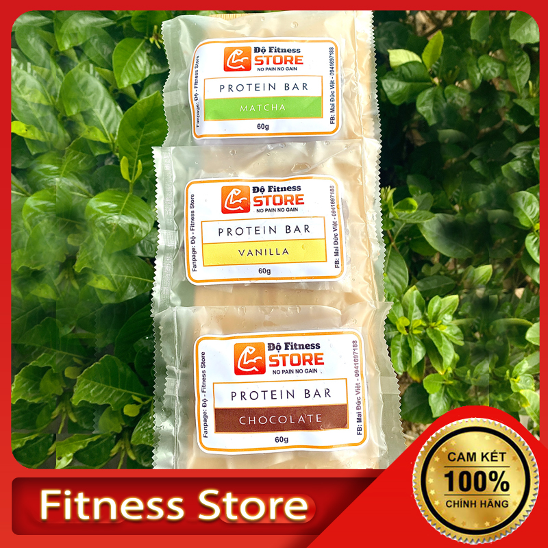 Bánh PROTEIN BAR - Giảm Cân Tăng Cơ Bữa Phụ Trước Tập Ăn Vặt Ít Béo Hạn Chế Calo Nhiều Protein Đồ Ăn